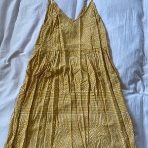 Yellow Patterned Women's Dress